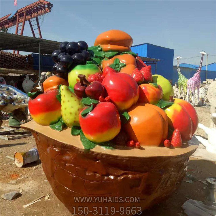 园林景观玻璃钢仿真彩绘水果博鱼网页版