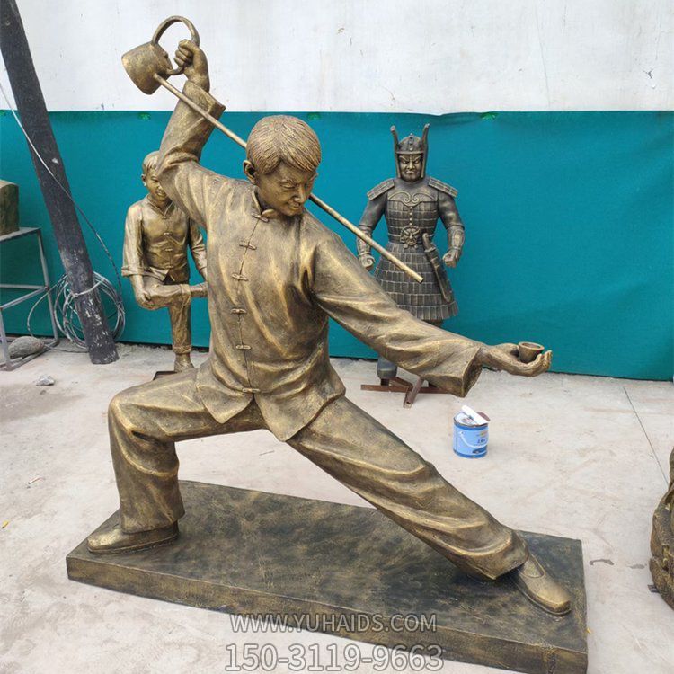 茶文化玻璃钢仿铜倒茶的店小二博鱼网页版