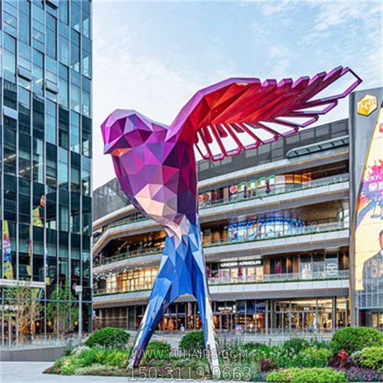 几何抽象户外商业街大型抽象小鸟博鱼网页版