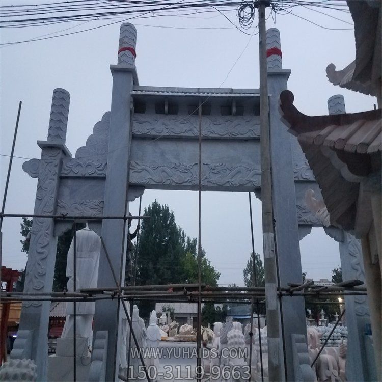 社区景区青石石雕门楼牌坊博鱼网页版