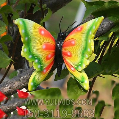 游乐园玻璃钢彩绘蝴蝶博鱼网页版