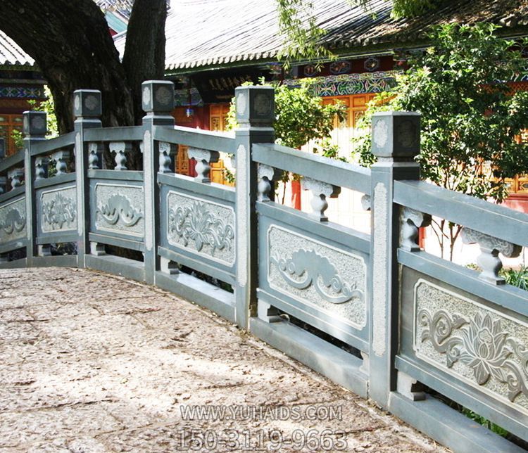 仿古寺院石桥景观雕刻花纹栏杆扶手博鱼网页版