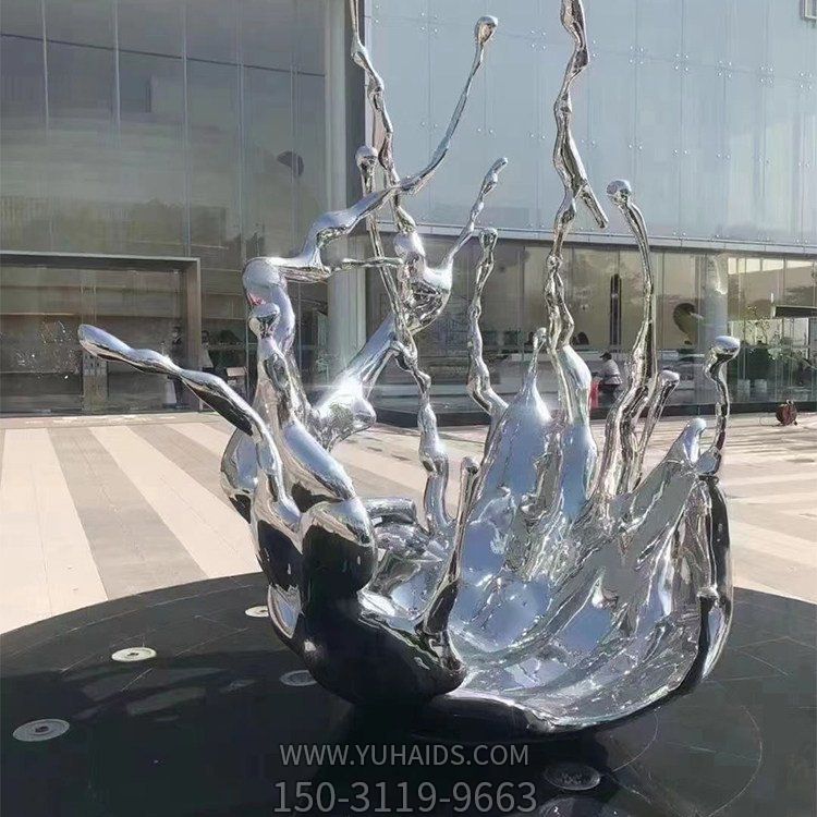 户外304不锈钢抛光拉丝广场创意浪花博鱼网页版