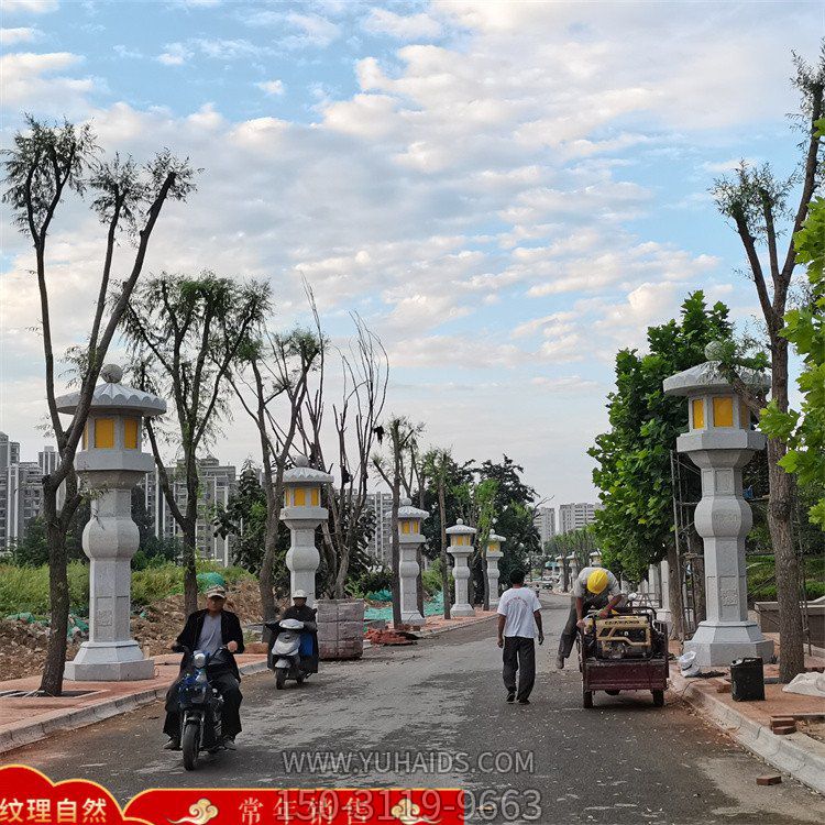 园林大型石雕灯笼路灯定制博鱼网页版