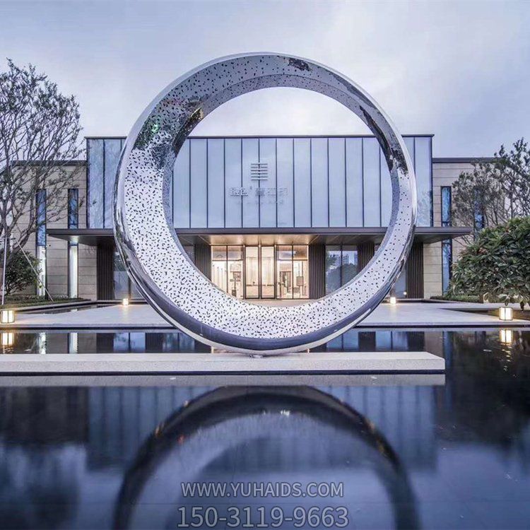 不锈钢户外水景创意圆环博鱼网页版