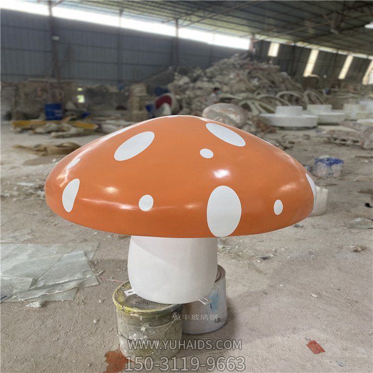 珠海卡通小蘑菇博鱼网页版 公园景观玻璃钢蘑菇博鱼网页版