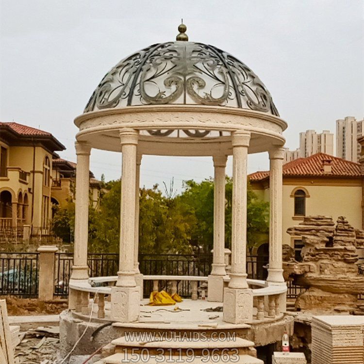 园林别墅欧式圆形户外凉亭摆件博鱼网页版