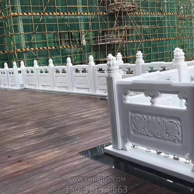 河道 升旗台 草白玉石浮雕防护栏杆园林博鱼网页版