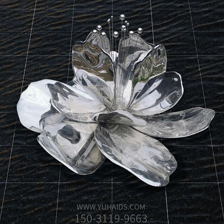 镜面不锈钢户外水景摆件莲花博鱼网页版