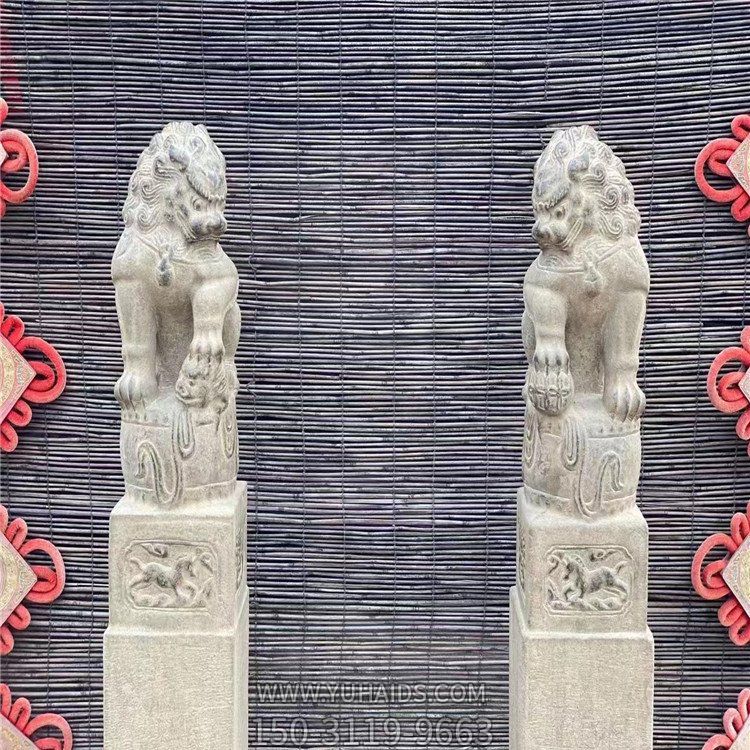 仿古狮子石雕栓马柱博鱼网页版