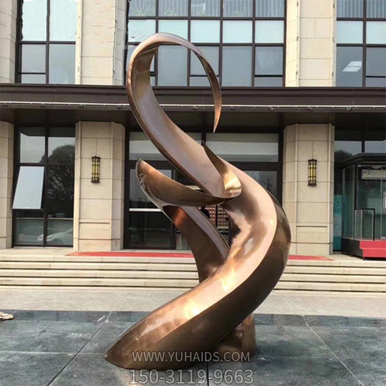 不锈钢烤漆抽象景观造型园林博鱼网页版