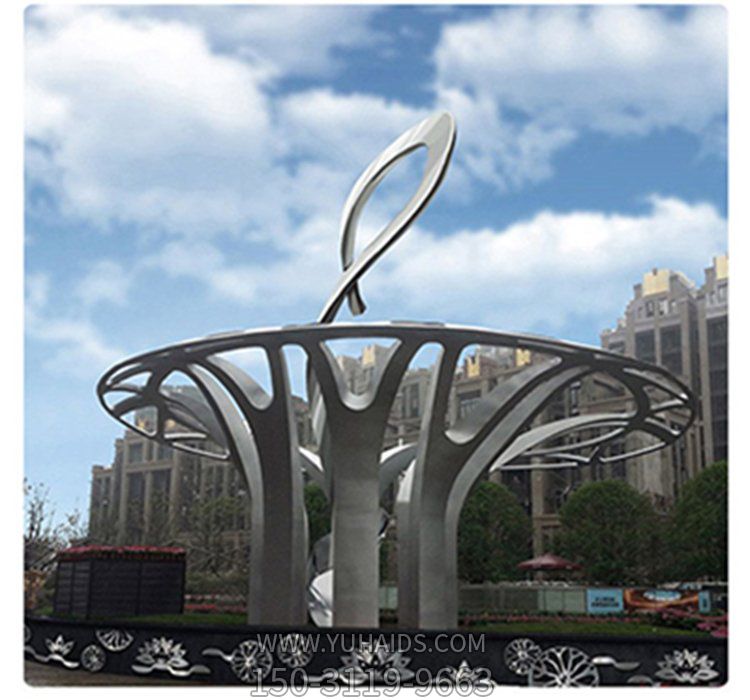 不锈钢户外大型抽象景观摆件博鱼网页版