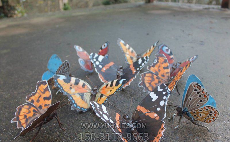 多只玻璃钢仿真蝴蝶博鱼网页版