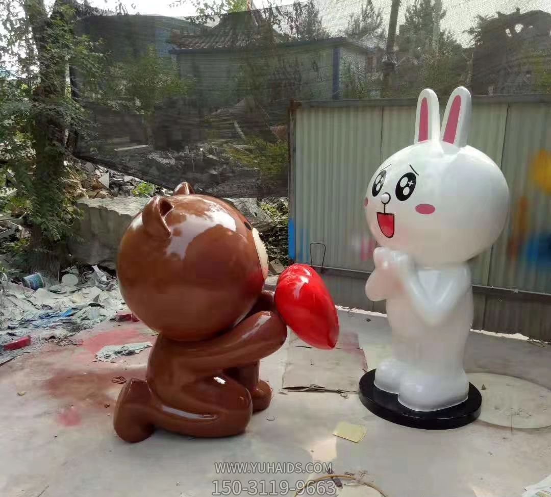 电影院商场摆放的卡通公仔兔子玻璃钢博鱼网页版