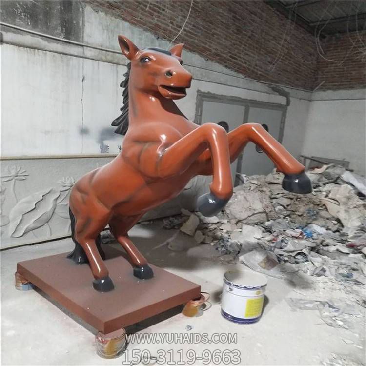玻璃钢卡通户外园林景观动物马博鱼网页版