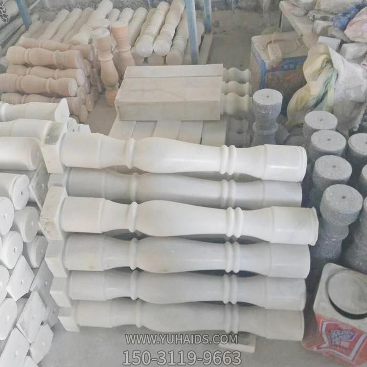 别墅阳台楼梯装饰汉白玉雕刻欧式罗马柱防护栏杆石柱博鱼网页版