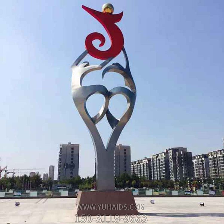 广场户外不锈钢创意景观博鱼网页版摆件