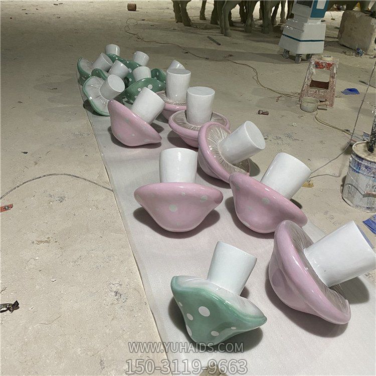 公园城市街道玻璃钢彩绘卡通植物景观蘑菇博鱼网页版