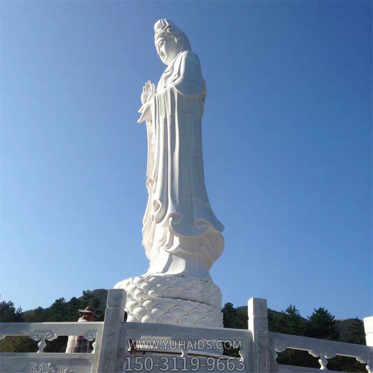 景区景点大型大理石石雕观世音摆件博鱼网页版