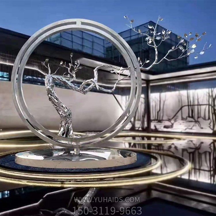 不锈钢镜面创意圆环摆件博鱼网页版