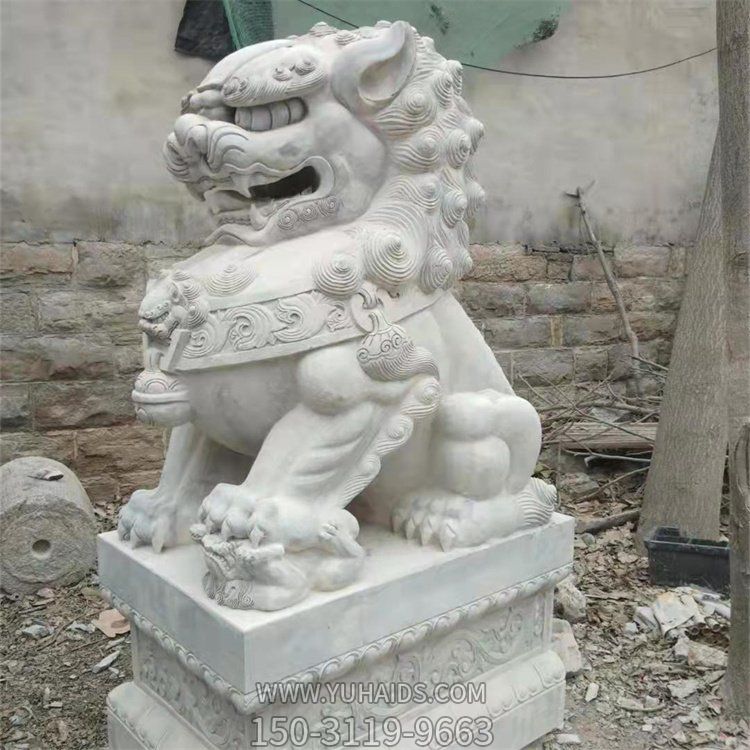  景区园林大理石石雕各种动物博鱼网页版摆件
