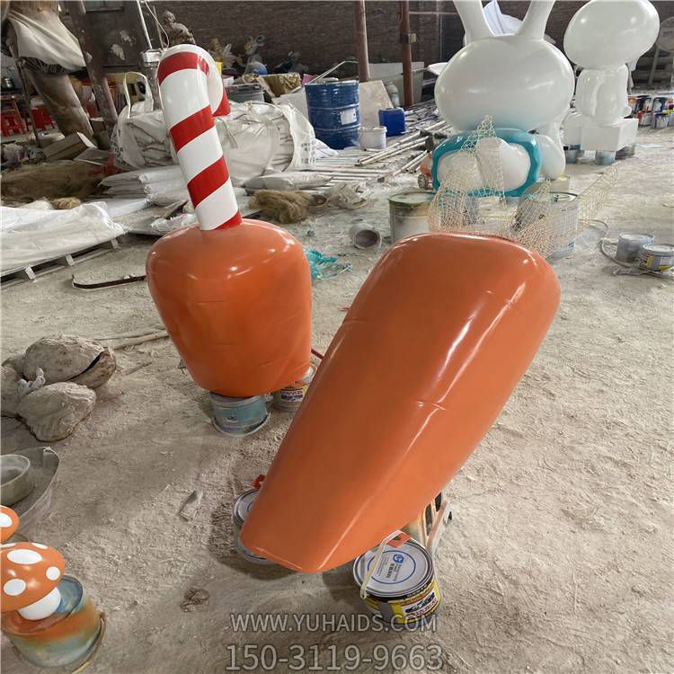 玻璃钢彩绘公园景观抽象创意景观博鱼网页版