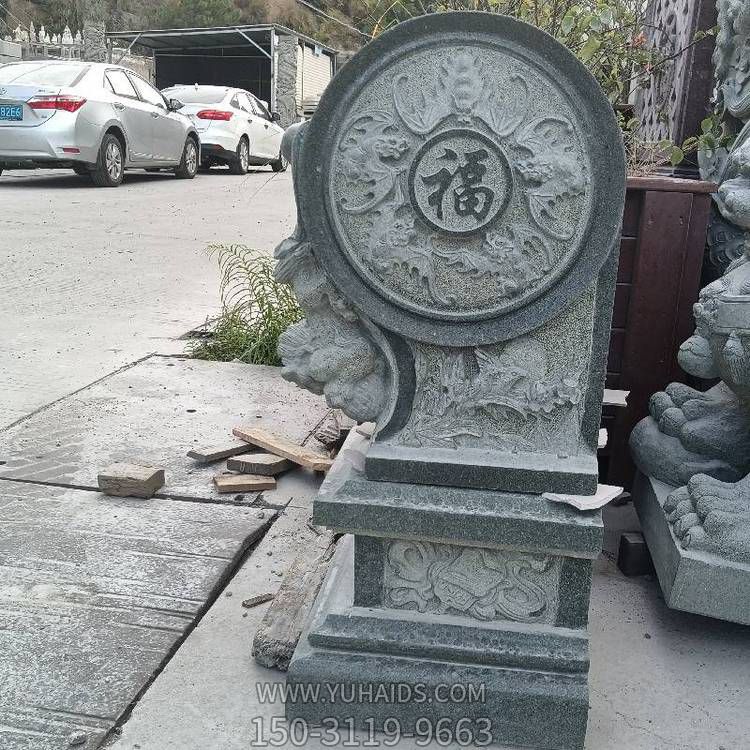 小区别墅青石石雕门口门墩抱鼓石博鱼网页版