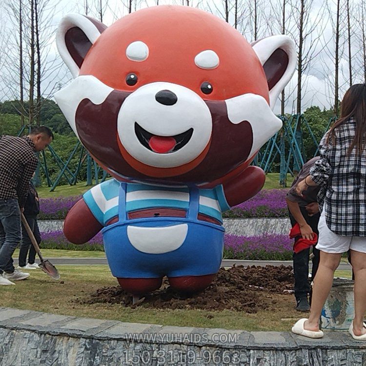 玻璃钢卡通吉祥物公仔商场连锁店形象摆件博鱼网页版