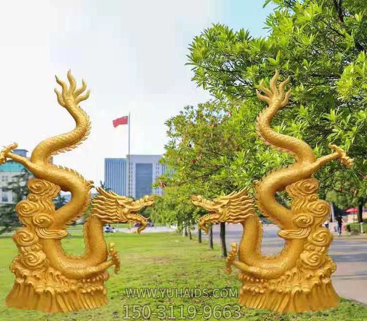 铜雕户外广场二龙戏珠博鱼网页版