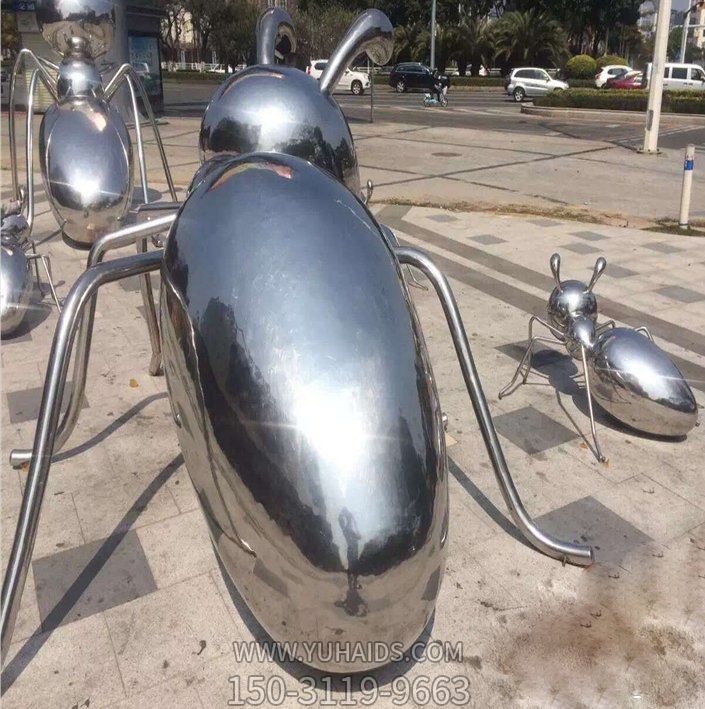 镜面不锈钢大型抽象蚂蚁博鱼网页版