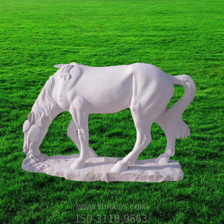 石雕户外园林景观动物马博鱼网页版