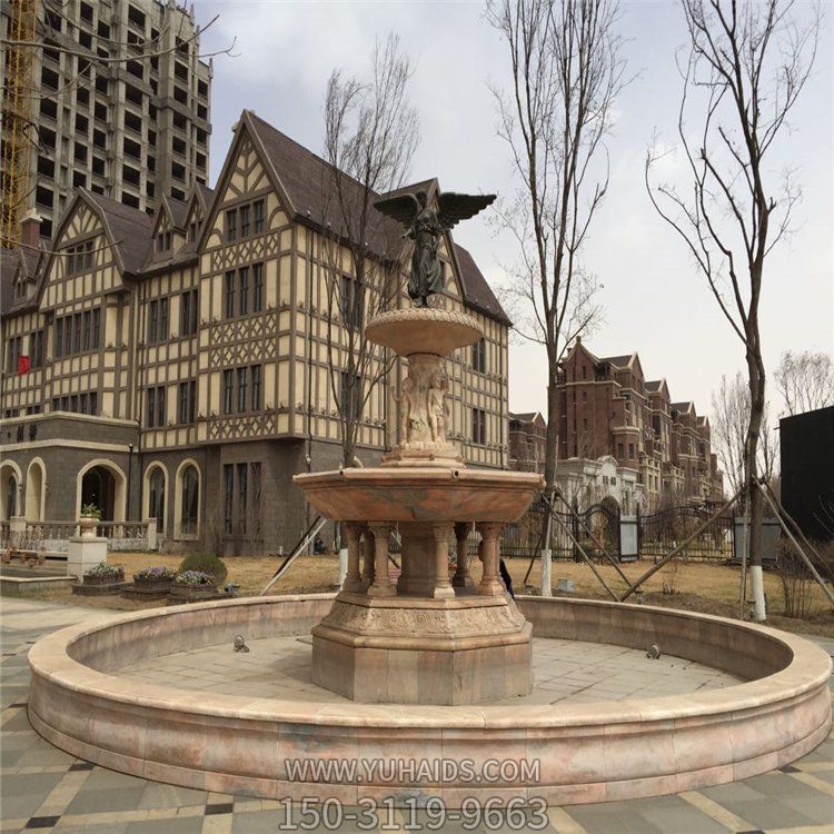 别墅小区晚霞红欧式喷泉博鱼网页版