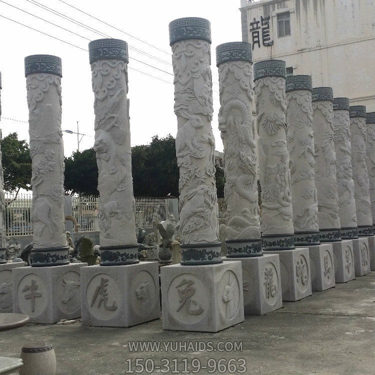 庭院户外大理石石雕文化柱博鱼网页版