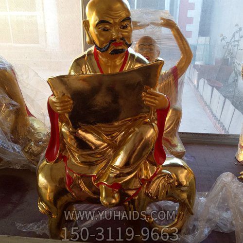 寺庙玻璃钢漆金十八罗汉博鱼网页版