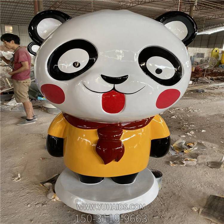 玻璃钢卡通户外园林景观熊猫博鱼网页版