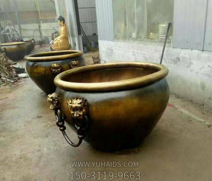 户外田园不锈钢仿铜大型景观缸博鱼网页版