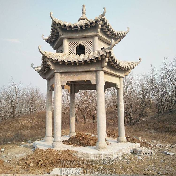 户外大型中式石雕多层凉亭博鱼网页版