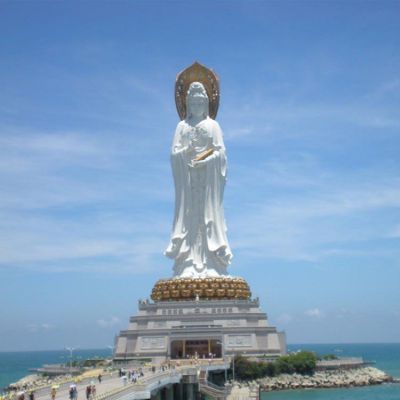 景区寺庙景观石雕观音 汉白玉佛像送子观音博鱼网页版
