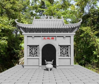 园林景观大理石石雕土地庙博鱼网页版