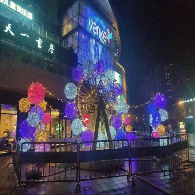 广场户外装饰不锈钢发光镂空球亮化博鱼网页版
