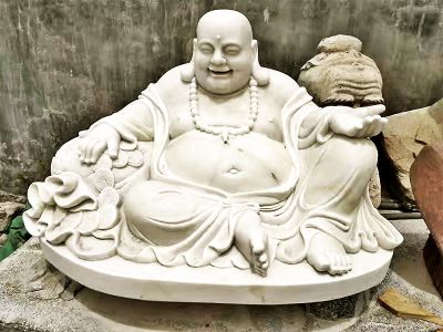 汉白玉石雕户外寺庙大型神佛供奉弥勒佛博鱼网页版