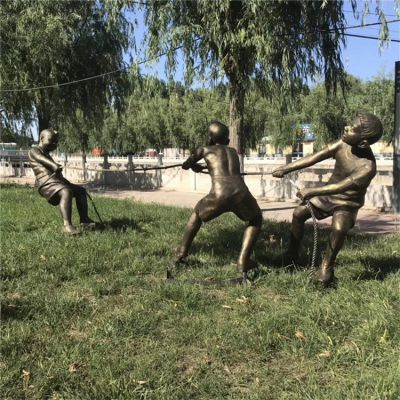 拔河，玻璃钢民俗生活场景人物博鱼网页版