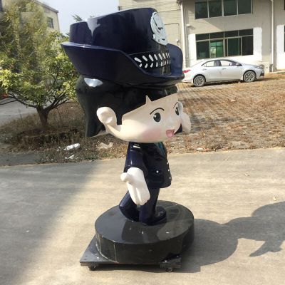 玻璃钢卡通指挥交通的女警察博鱼网页版