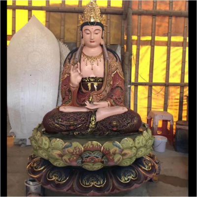 寺庙宗教玻璃钢佛像文殊普贤博鱼网页版