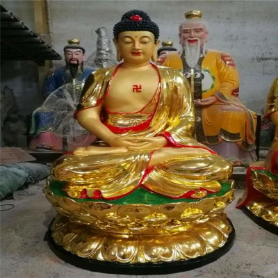 不锈钢喷金烤漆寺庙供奉神佛五方佛博鱼网页版