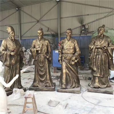 玻璃钢仿铜户外校园古代名人博鱼网页版