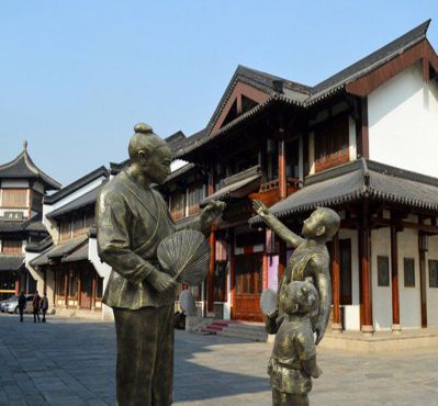街道创意人物景观铜雕孔融让梨博鱼网页版