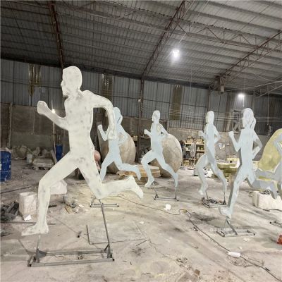 不锈钢抽象剪影跑步的人物博鱼网页版