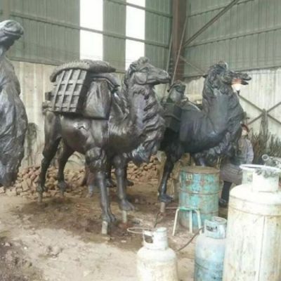 广场大型玻璃钢仿铜动物骆驼博鱼网页版