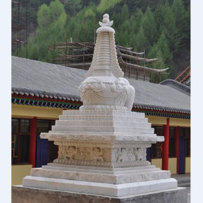 大理石石雕寺庙景观舍利塔博鱼网页版